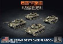 Battlefront Miniatures GFNUBX93 - M18 Hellcat (76mm) Tank Destroyer Platoon (x4 Plastic)