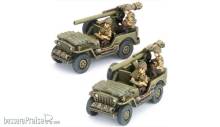 Gale Force Nine GFNUS121 - FoW Jeep with 105mm Recoilless Rifle (x2)