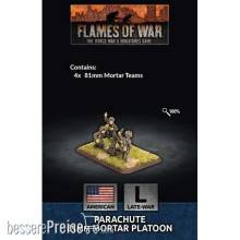 Battlefront Miniatures GFNUS794 - Parachute Mortar Platoon (Plastic) (x4)