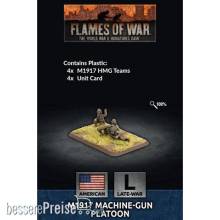 Battlefront Miniatures GFNUS805 - M1917 Machine-gun Platoon (Late War x12 Figures Plastic), 4x US .30 cal LMG Team, (x4 Plastic MG teams)