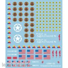 Battlefront Miniatures GFNUS941 - American Decals (x4 Sheets)