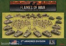 Battlefront Miniatures GFNUSAB13 - Flames of War 2nd Armored Division Army Deal