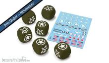 World of Tanks eng. GFNWOT11 - World of Tanks U.S.A. Dice (x6) & Decal (x1)