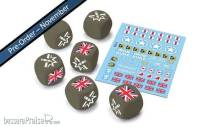 World of Tanks eng. GFNWOT13 - World of Tanks U.K. Dice (x6) & Decal (x1)