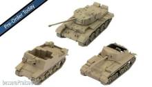 Gale Force Nine Boardgame GFNWOT77 - U.K. Tank Platoon (Comet, Sexton II, Archer)