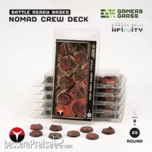 GamersGrass GGBNCDR25 - Nomad Crew Deck Round 25mm (8x)