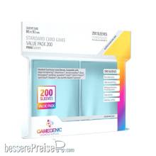 Gamegenic GGS10071 - PRIME Sleeves Clear Standard Card Game Value Pack 200
