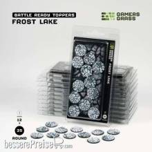 Gamers Grass GGTFLR25 - Frost Lake - Round 25mm (x12) Battle Ready Toppers