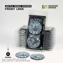 Gamers Grass GGTFLR60 - Frost Lake - Round 60mm (x2) Battle Ready Toppers