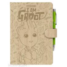 Grupo Erik GPE726820 - Marvel Premium Notizbuch mit Projektor-Stift Groot A5