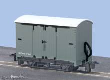 Peco GR-220U - OO-9 Box Van Unlettered Grey