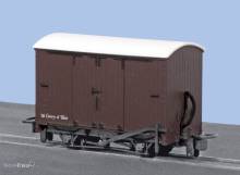 Peco GR-221U - OO-9 Kastenwagen Unlettered Brown