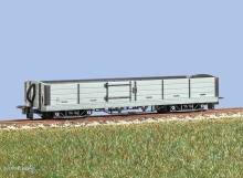 Peco GR-230U - Offener Wagen OO-9 mit Drehgestell, Grau