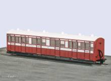 Peco GR-400A - OO-9 Composite Coach Lynton und Barnstaple Livery Nr. 5