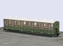 Peco GR-401A - OO-9 Composite Coach SR Lackierung Nr. 6364
