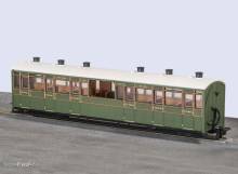 Peco GR-451A - OO-9 Center Observation Coach SR-Lackierung Nr. 2466
