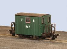 Peco GR-590A - OO-9 FR Quarryman Coach, Grün, Brake Coach (Einzelbalkon)´ > GR-590A OO-9 FR Quarryman Coach, Grün, Brake Coach (Einzelbalkon)