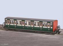 Peco GR-621A - FR Short Bowsider Bogie Coach - Early Preservation - Green 19´ > GR-621A FR Short Bowsider Bogie Coach - Early Preservation - Green 19