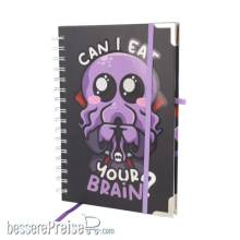 Glassstaff GSDN11EATYRBRN - Eat Your Brain Deluxe Notebook