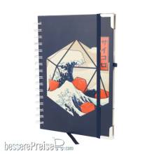 Glassstaff GSDN8GRTWVDC - Great Wave of Dice Deluxe Notebook