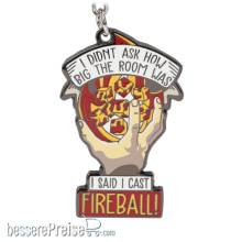 Glassstaff GSKC5CSTFIRBALL - I Cast Fireball Keychain