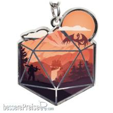 Glassstaff GSKC9HEROD20 - The d20 Hero Keychain
