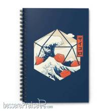 Glassstaff GSNB11GRTWVDC - Great wave of Dice Spiral Notebook