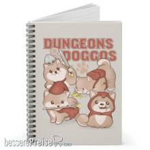 Glassstaff GSNB2DNGDGGO - Dungeons & Doggos Spiral Notebook