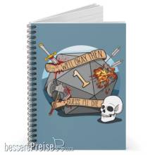 Glassstaff GSNB3GSSLDIE - Guess Ill Die Spiral Notebook