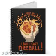 Glassstaff GSNB7CSTFIRBALL - I Cast Fireball! Spiral Notebook