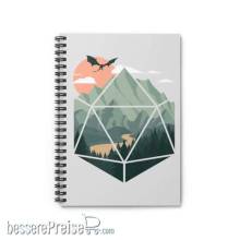 Glassstaff GSNB8D20SCNE - Scenic d20 Spiral Notebook