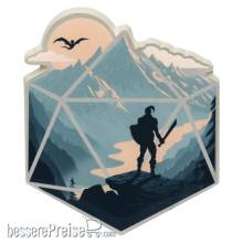 Glassstaff GSPN7CMPND20 - The d20 Champion Pin