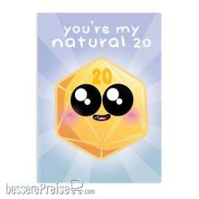 Glassstaff GSPS9MYNTRL - My Natural 20 Greeting Card