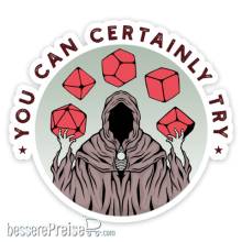 Glassstaff GSST11YCCRTNL1 - You Can Certainly Try Sticker