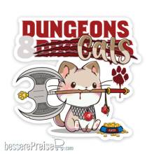 Glassstaff GSST23DNGCTS - Dungeons and Cats Sticker