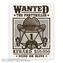 Glassstaff GSST25WANTED - Wanted Partykiller Sticker
