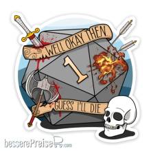 Glassstaff GSST26GSSLDIE - Guess Ill Die Sticker