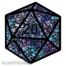 Glassstaff GSST28MOSAICD20 - Holographic Mosaic D20 Sticker