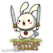 Glassstaff GSST60DNGBUNN - Dungeons and Bunnies Sticker