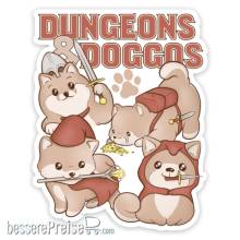 Glassstaff GSST6DNGDGGO - Dungeons & Doggos Sticker