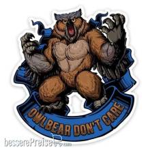 Glassstaff GSST73OWLBR - Owlbear Dont Care Sticker