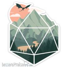 Glassstaff GSST9D20SCNE - A D20 Scene Sticker