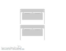 Modusteck H0162003 - Bahnsteigschild 2 Ankunft/Abfahrt 54 x 3 mm