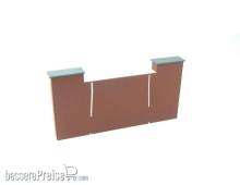 Modusteck H0450116 - Abschluss 11, breit, breit für Hochbahn 2 schmal 233 x 35mm