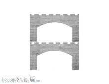 Modusteck H0460632 - 2x Fassade , geschlossen, ocker
