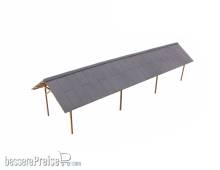 Modusteck H0870051 - Bahnsteigstützen Set 3 L.220 x62 x H.52 mm