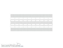 Modusteck H0870207 - Bahnsteigdach lang für B.110mm 292 x 37 u. 20 mm