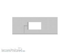 Modusteck H0870856.3 - Bahnsteigbelag lang, Leitsystem, Öffnung L.292 x B.110 mm