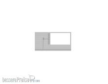 Modusteck H0870858.2R - Bahnsteigbelag kurz, Leitsystem, Öffnung L.147,4 x B.75,2 mm