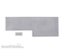 Modusteck H0870859.3L - Modusteck Bahnsteigbelag 1, lang, mit Ausbuchtung nach links